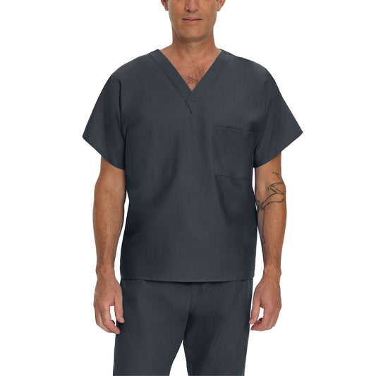 Camisa de Uniforme Gris Unisex Landau.